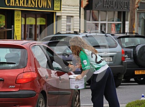 Ireland/Charlestown: Collecting Donations