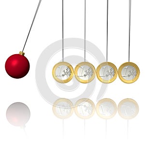 Euro pendular with bauble
