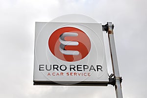 Euro repar sign in verviers belgium