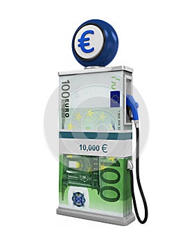 Euro Stack and Gas Pump Nozzle