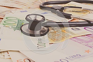 Euro and Stethoscope