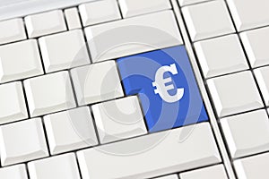 Euro symbol on a computer keyboard
