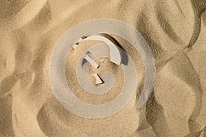 Euro Symbol Under the Sand