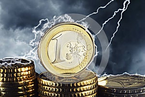 Euro in the thunderstorm