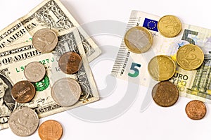 Euro vs us dollar photo