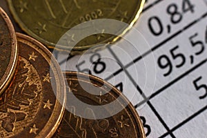 Eurocents are on financial accounts