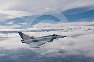 Eurofighter Typhoon in flight photo