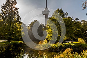 Euromast, the observation tower of Rotterdam, NL