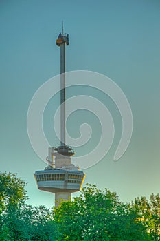 Euromast tower in Rotterdam, Netherlands