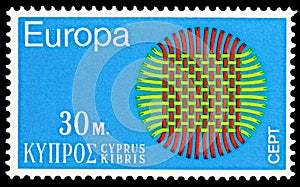 Europa C.E.P.T. 1970 - Flaming Sun, serie, circa 1970