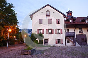 Europe classic building in dusk