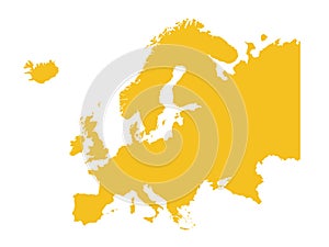 Europe Continent map - world map