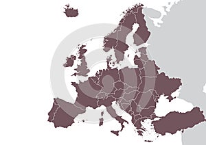 Europe detailed map
