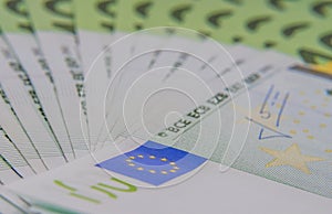 Europe euros banknote of hundreds