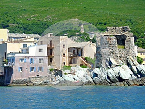 Europe, France, Corsica, Erbalunga, Torre d`Erbalunga