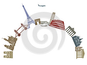 Europe landmarks, travel destinations and impressions