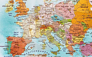 Europe map. photo