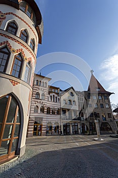 Europe place or courtyard in Komarno, Slovakia