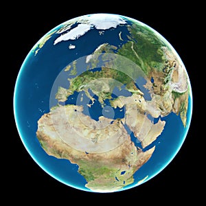 Europa sul pianeta La terra 