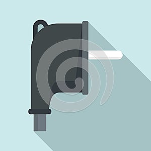 Europe plug icon, flat style