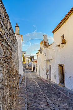 Europe, Portugal, Alentejo-street view of Monsaraz town