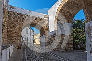 Europe, Portugal, Algarve, city of FARO - Traditional street