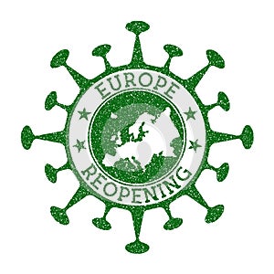 Europe Reopening Stamp.