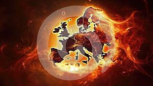 Europe\'s Economic Eurozone Crisis Burns. Generative AI