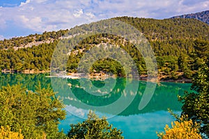 Europe`s largest alpine canyon Verdon