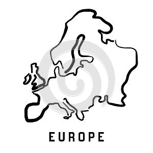 Europe simple outline