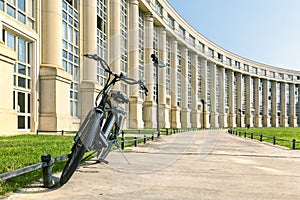 Europe Square with bike in Montpellier