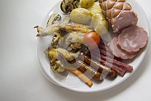 European appetiser with copy space for text photo