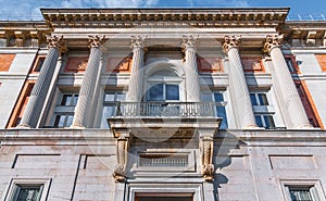 European architecture building details with Corinthian Capital columns.