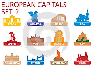 European capital symbols