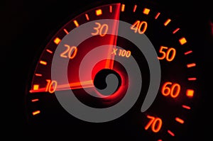 European car speedometer