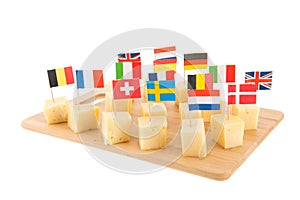 European cheese cubes