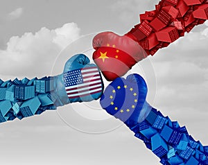 European China And American Trade Fight