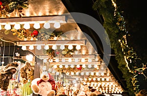 European Christmas Market Detail Lights Stand Roof Lamps Shelf