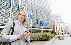 European Commission headquarters in Brussels, Belgium .