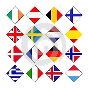 European countries flags