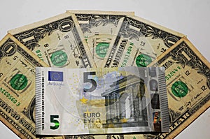 EUROPEAN CURRENCY EURO VERS AMERICAN DOLLARS