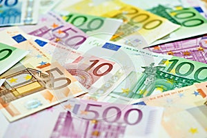 European currency money euro