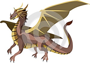 European Dragon Myth Animal Vector