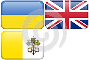 European Flag Buttons: UKR, UK, VAT