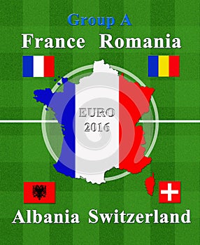 European football championship 2016 group A photo