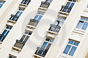 European hotel facade