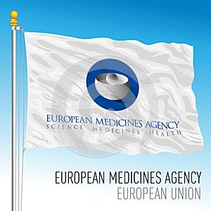 European Medicines Agency flag, EMA, European Union photo