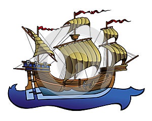 European medieval ship