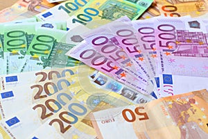 European money - Euro banknotes