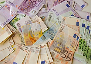 European Money Scatered photo